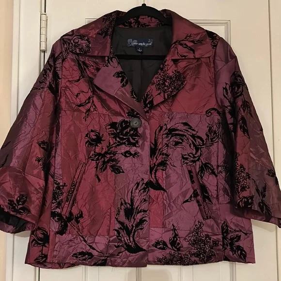 Susan Graver Jacket Sz Large - Picture 4 of 14